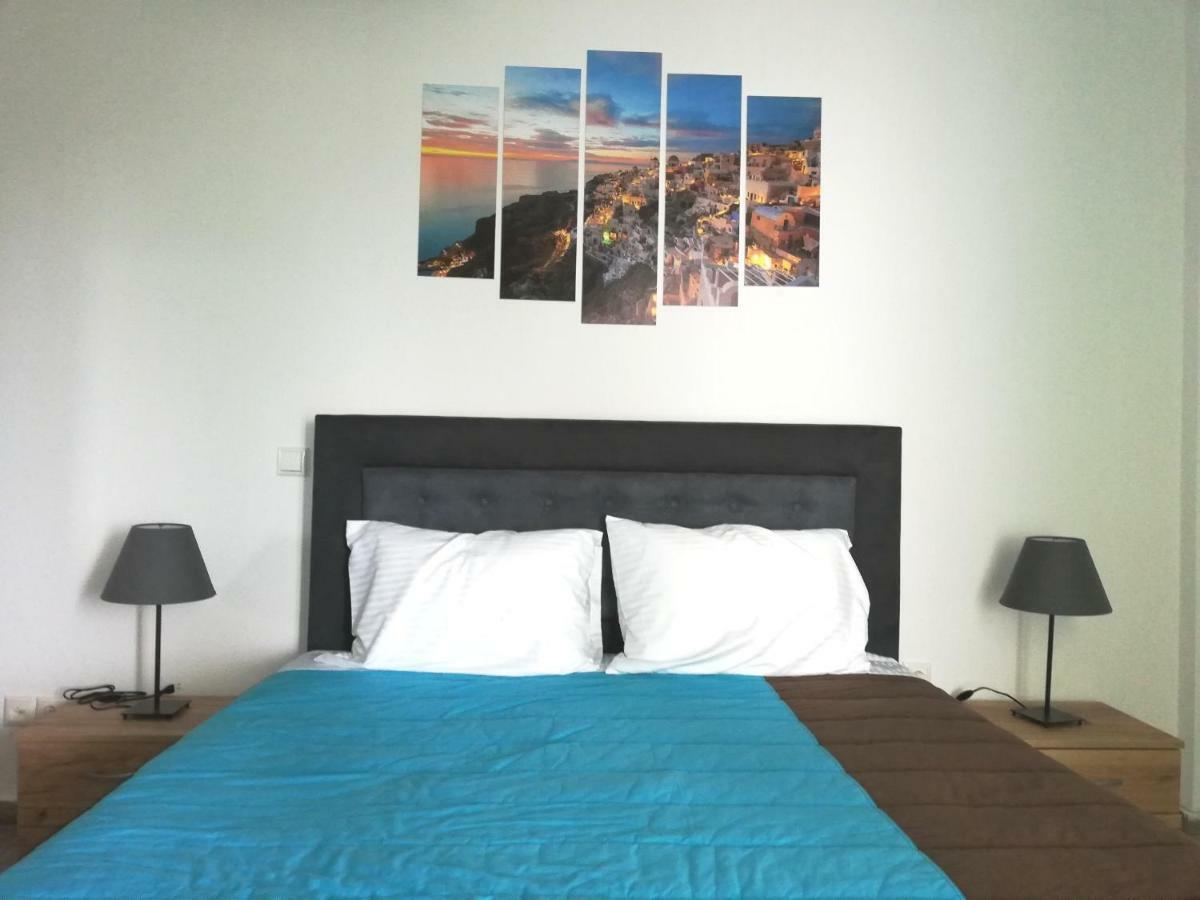 Kamari Beach Houses With Balcony And Garden Luaran gambar